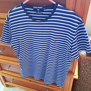Men's Polo Sport XL Multi Stripe Shirt